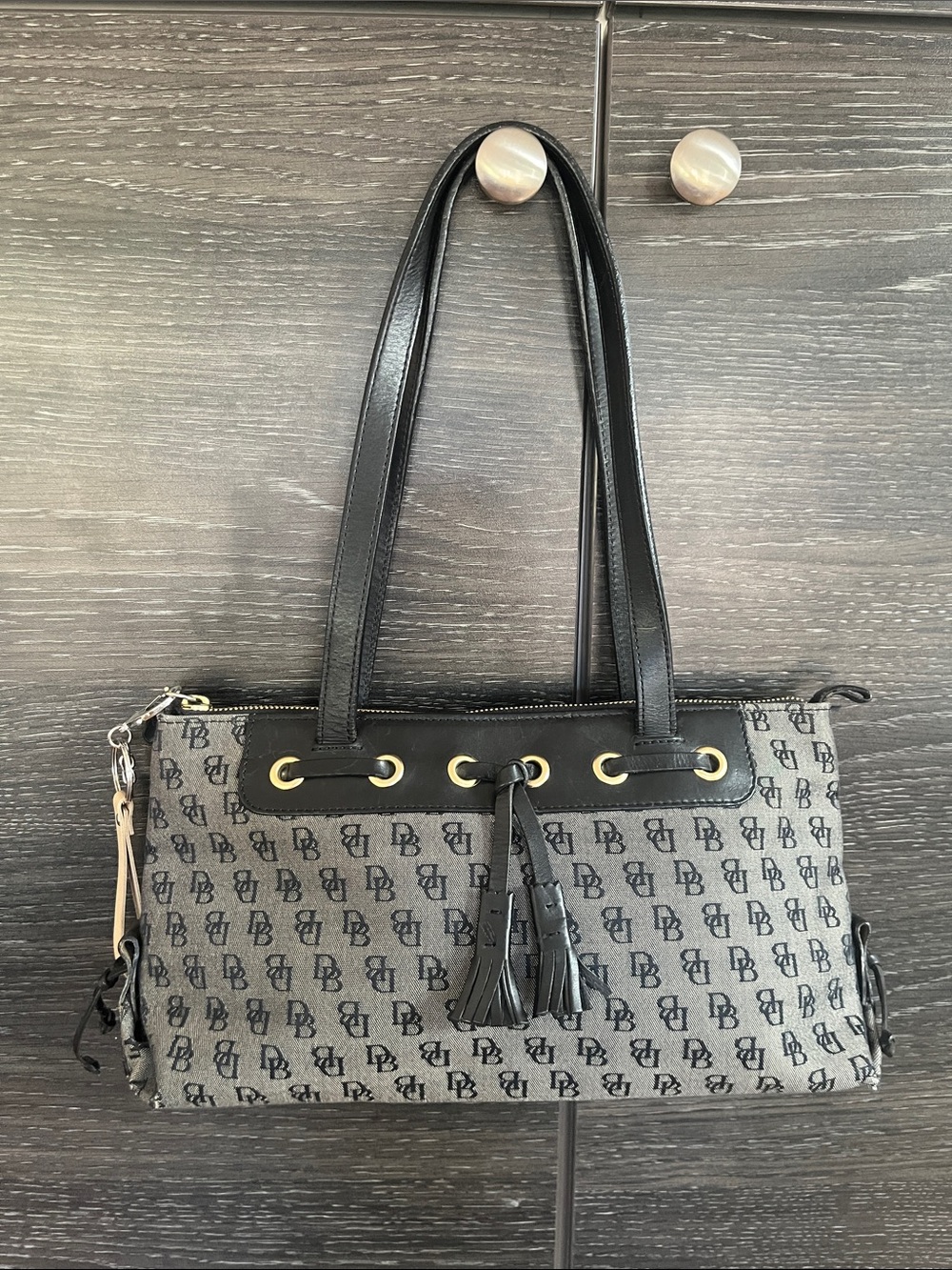 Dooney & Bourke Canvas & Leather Bag